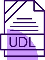 UDL Outline Style Icon vector