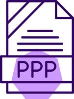 PPP Outline Style Icon vector