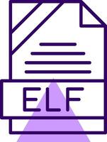ELF Outline Style Icon vector