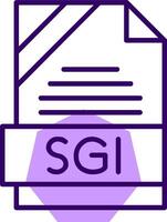 SGI Outline Style Icon vector