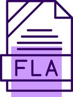 FLA Outline Style Icon vector