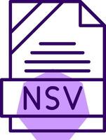 NSV Outline Style Icon vector