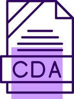 CDA Outline Style Icon vector
