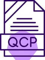 QCP Outline Style Icon vector