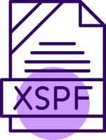XSPF Outline Style Icon vector