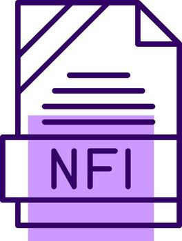 NFI Outline Style Icon vector
