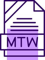 MTW Outline Style Icon vector