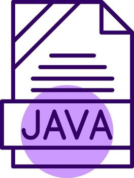 Java contorno estilo icono vector