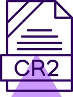 CR2 Outline Style Icon vector