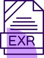 EXR Outline Style Icon vector