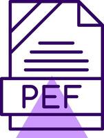 PEF Outline Style Icon vector