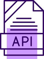 API Outline Style Icon vector