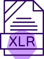 XLR Outline Style Icon vector