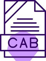 CAB Outline Style Icon vector