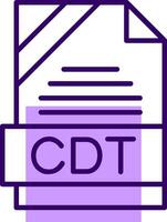 CDT Outline Style Icon vector