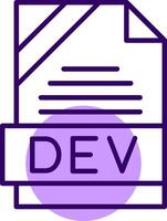 DEV Outline Style Icon vector