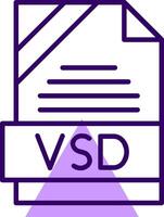 VSD Outline Style Icon vector