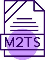 M2TS Outline Style Icon vector