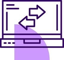Refresh Outline Style Icon vector
