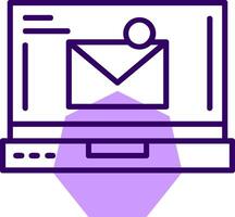 Mail Outline Style Icon vector