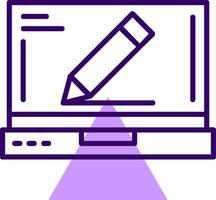 Edit Outline Style Icon vector