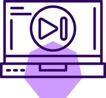 Skip forward Outline Style Icon vector