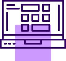 Grid Outline Style Icon vector
