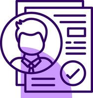 Acceptance Outline Style Icon vector