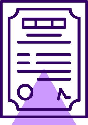 Contract Outline Style Icon