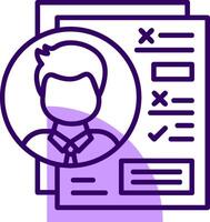 Evaluation Outline Style Icon vector