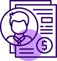 Compensation Outline Style Icon vector