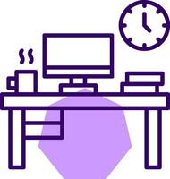 Work Environment Outline Style Icon vector