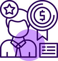 Rewards Outline Style Icon vector