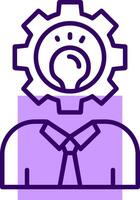 Skills Outline Style Icon vector