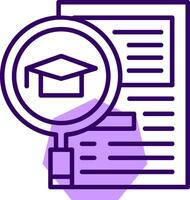 Qualifications Outline Style Icon vector