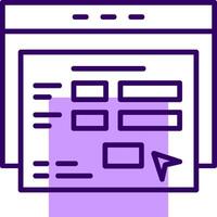 Application Form Outline Style Icon vector