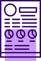 CV Outline Style Icon vector