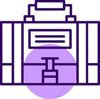 Briefcase Outline Style Icon vector