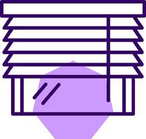 Blinds Outline Style Icon vector