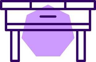 Table Outline Style Icon vector
