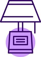 Lamp Outline Style Icon vector