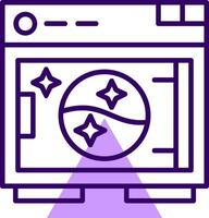 Dryer Outline Style Icon vector