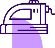 Iron Outline Style Icon vector