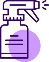 Cleaning spray Outline Style Icon vector