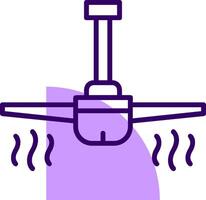Ceiling fan Outline Style Icon vector