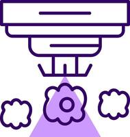 Smoke detector Outline Style Icon vector