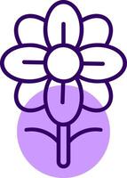 Flower Outline Style Icon vector