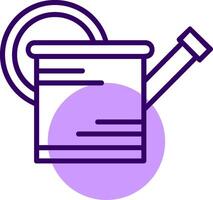 Watering can Outline Style Icon vector