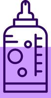 Baby bottle Outline Style Icon vector