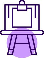 Easel Outline Style Icon vector